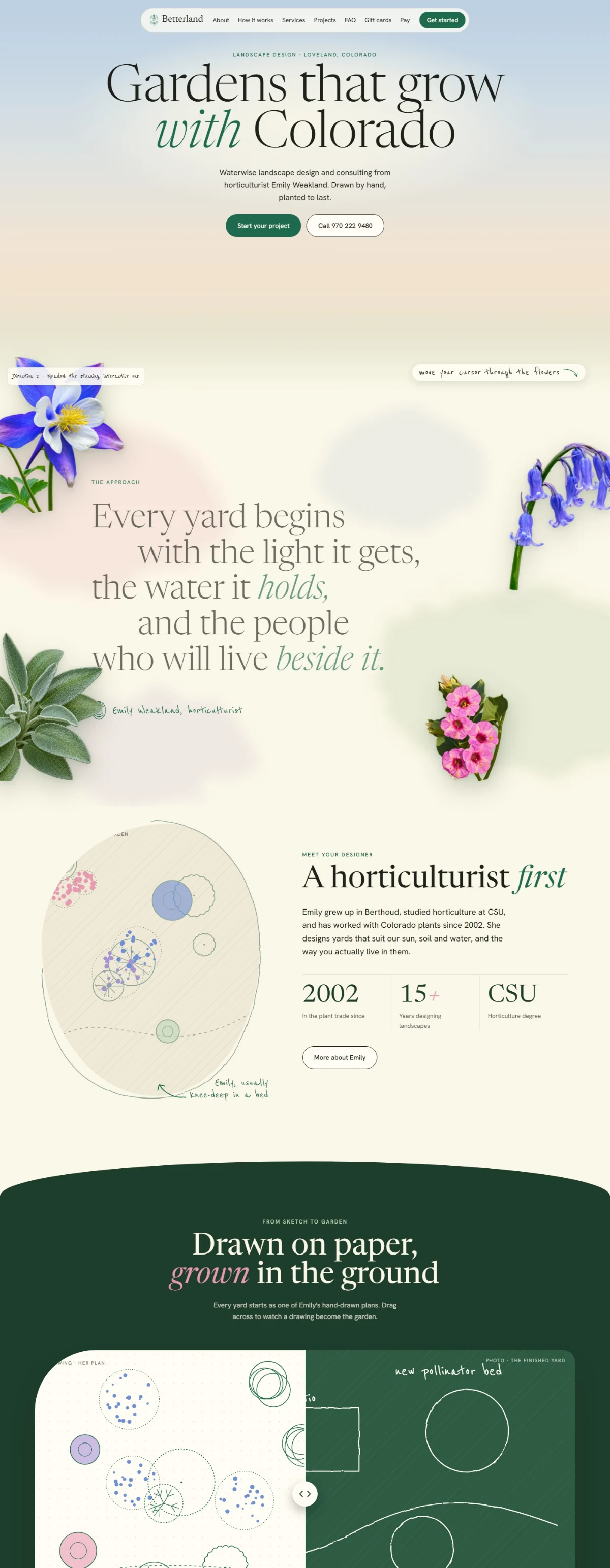 Betterland Design's website